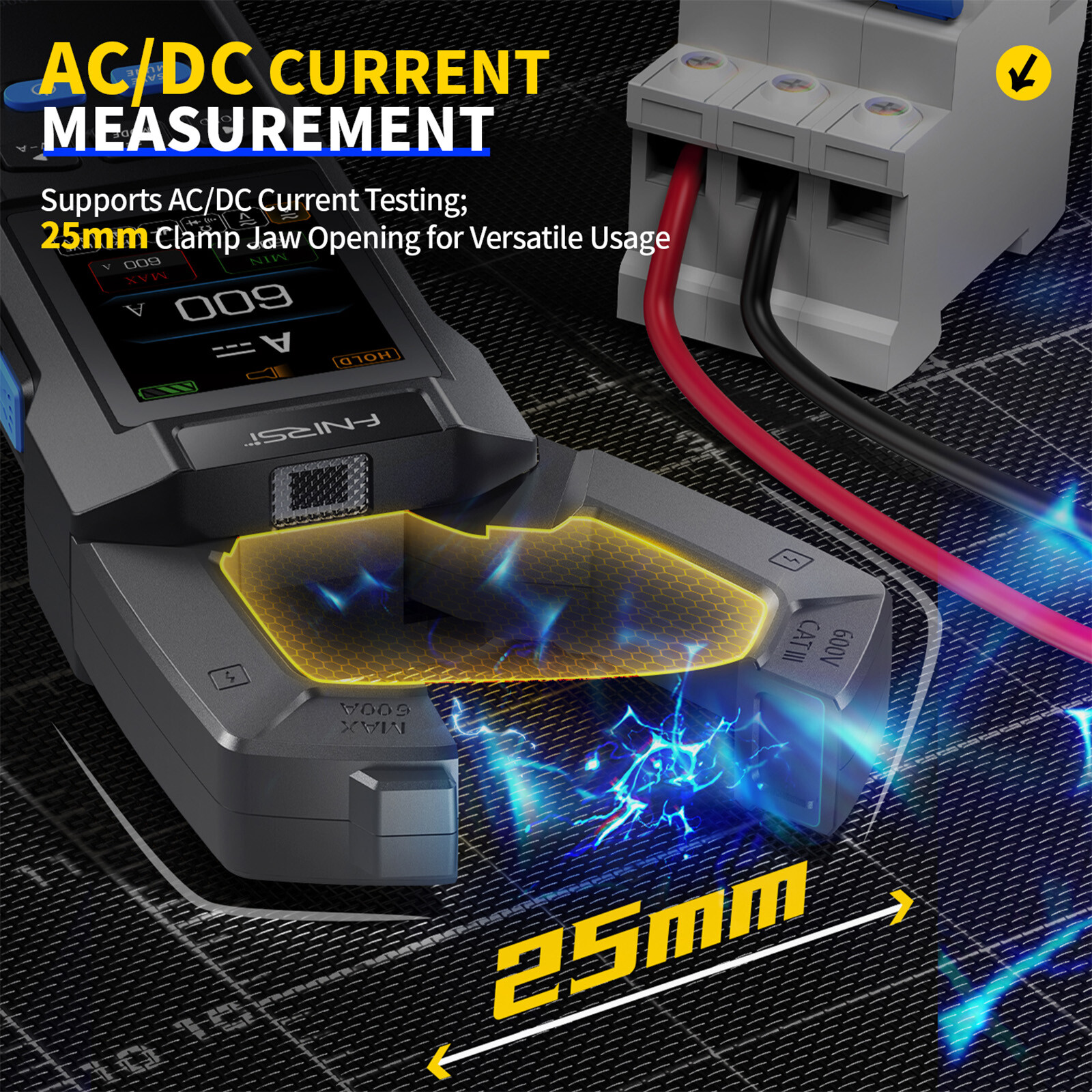 DMC-100 Current Clamp Meter, 600A Digital Multimeter