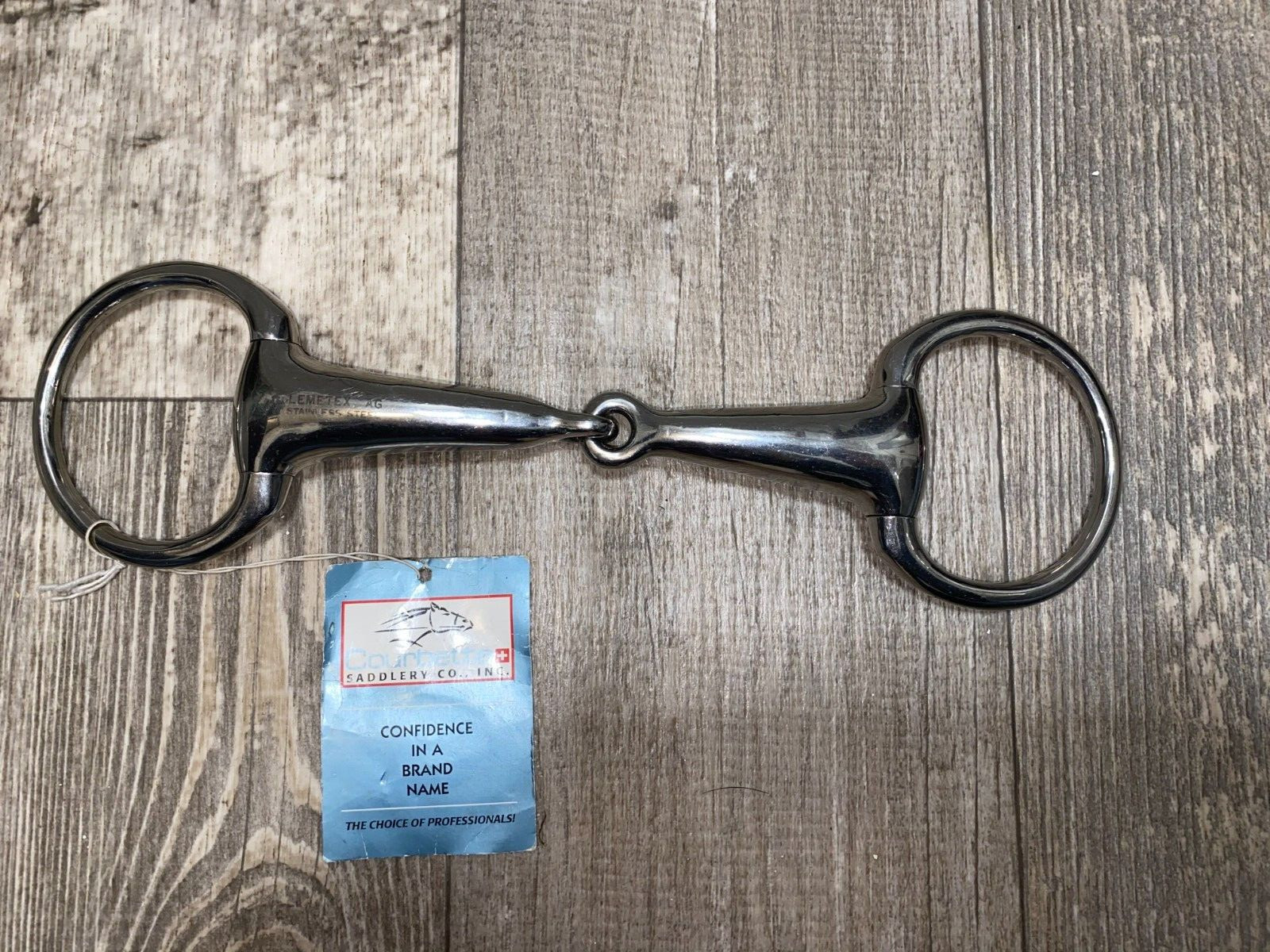 NEW WITH TAG 5 3/4'' COURBETTE HOLLOW MOUTH EGG BUT SNAFFLE BIT #6-136036