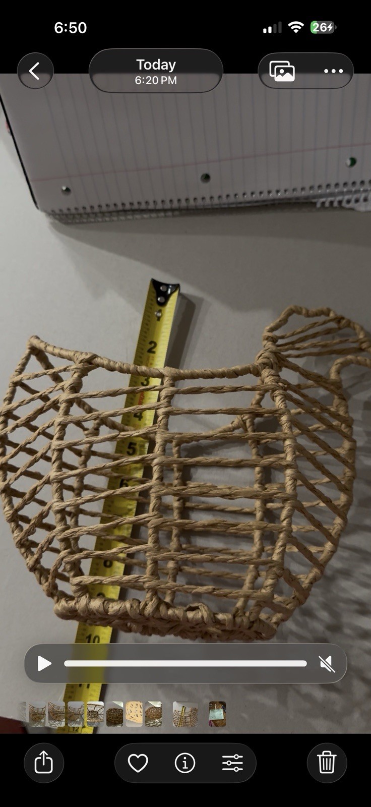 Chicken Shape Wicket Style Basket