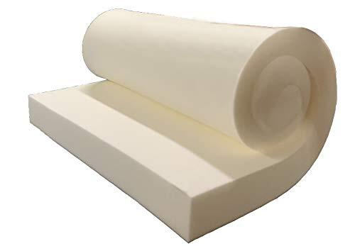 Upholstery High Density Foam Pad 1" Height x 18" Width x 18" Length 44ILD Firm