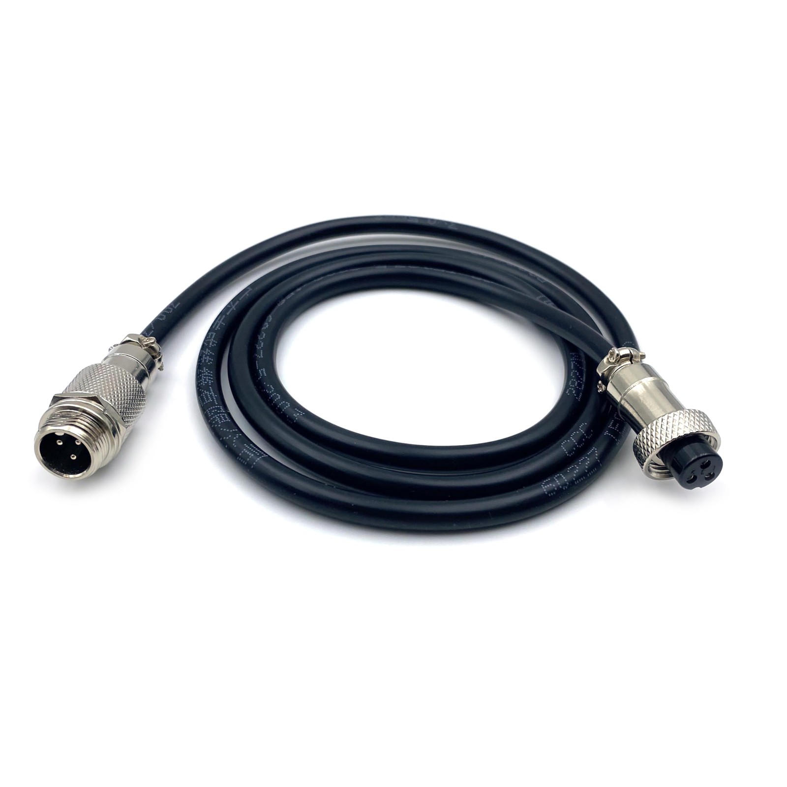 GX12 3 Pin Male to Female Cable Aviation Cordset 3.28 Ft 1 Meter 5A 125V 20AWG