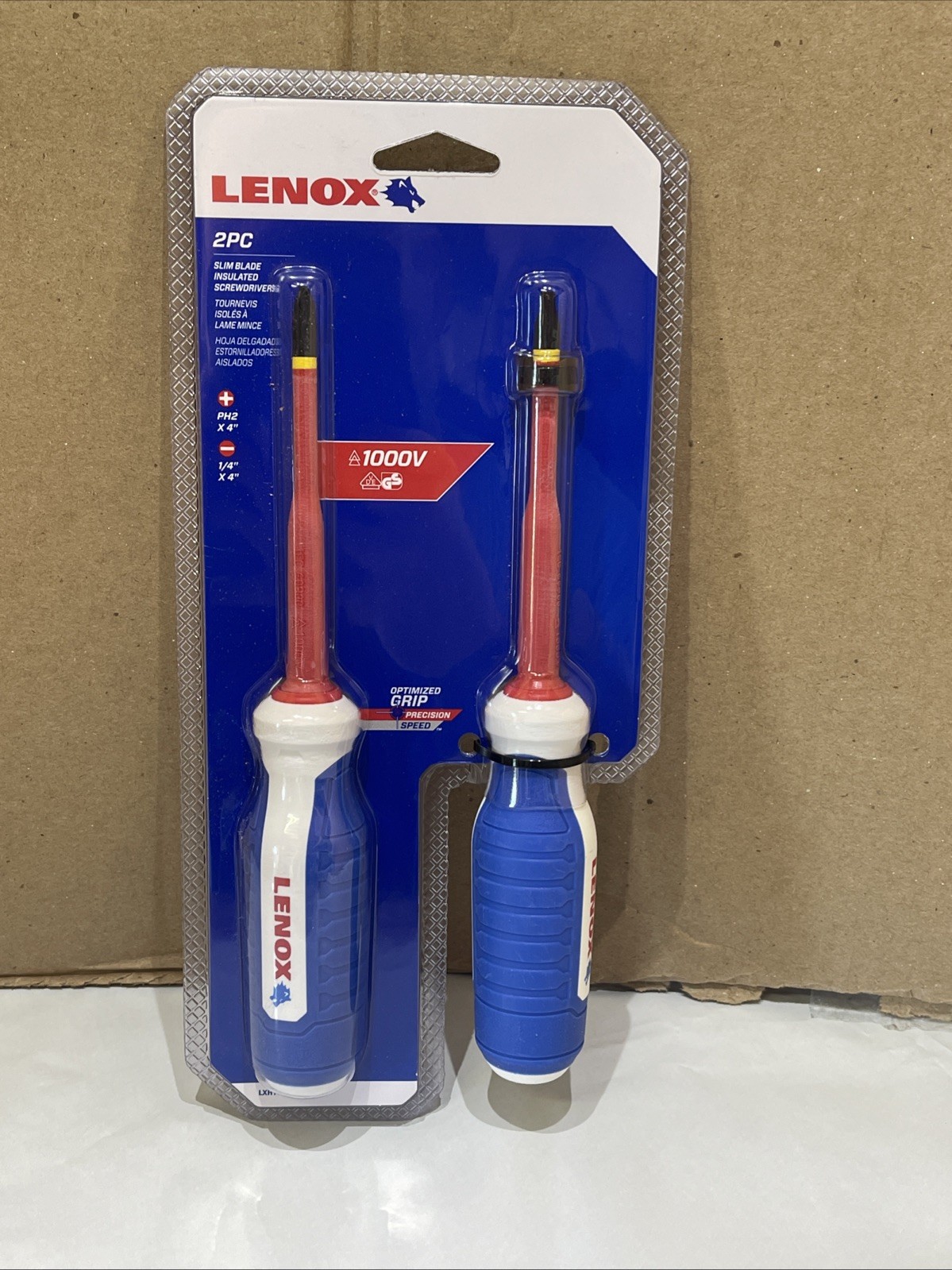Lenox Tools LXHT60906 Screwdriver Set, Slim Blade, Insulated, 2-Piece New