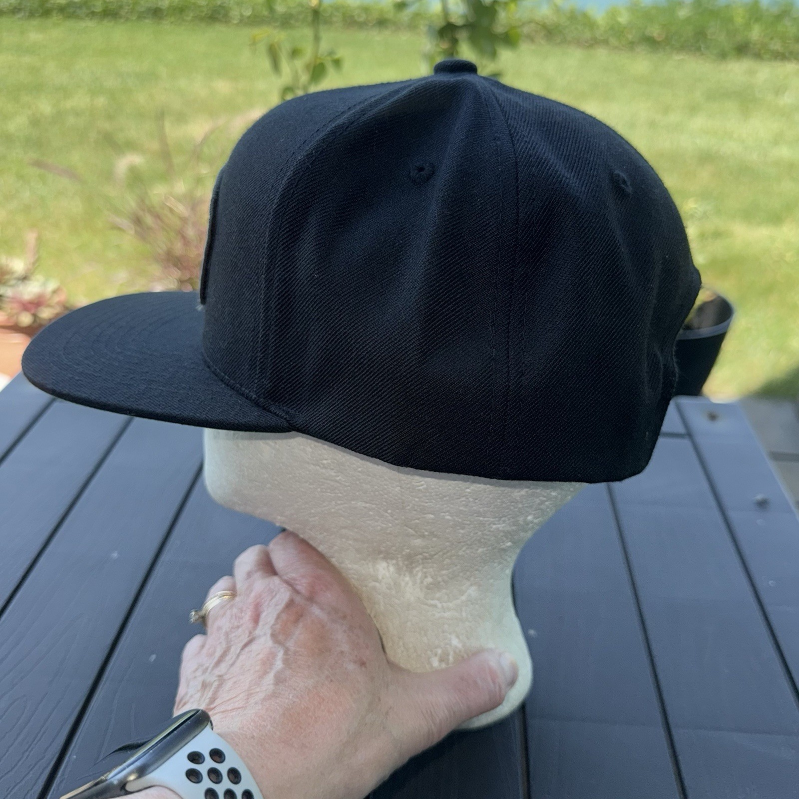 Cast Smash Dash Salty Crew Patch On Black Hat Cap Wool Acrylic SnapBack EUC