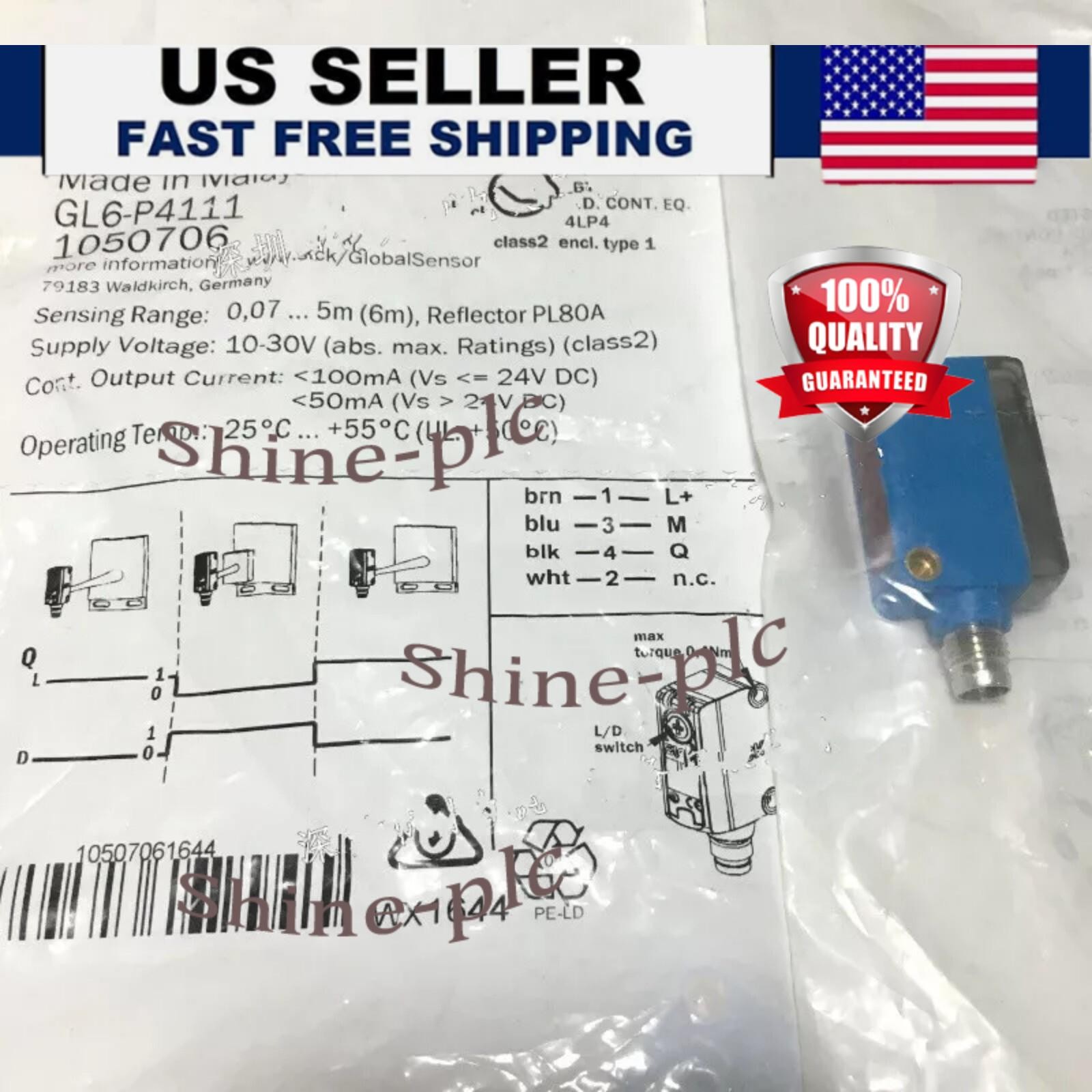 New Sick GL6P4111 GL6-P4111 1050706 Photoelectric Sensor Free Shipping