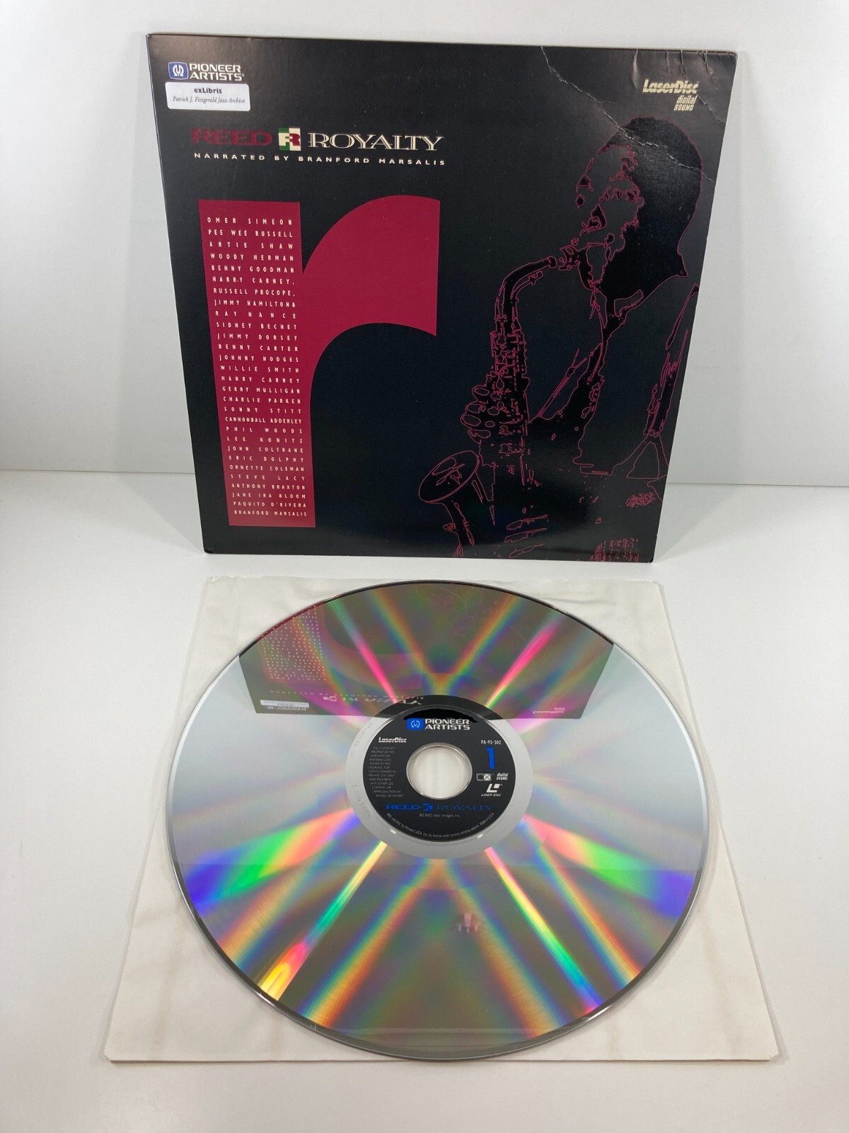 Reed Royalty Pioneer Artists Narrated by Branford Marsalis Laserdisc PA-93-502