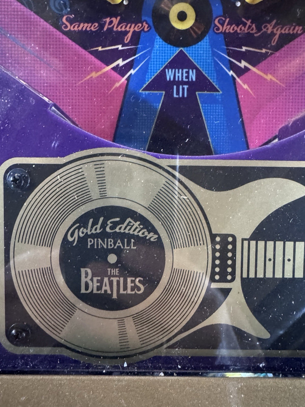 The Beatles Gold Edition Pinball Machine Beatlemania Original Collectible Arcade