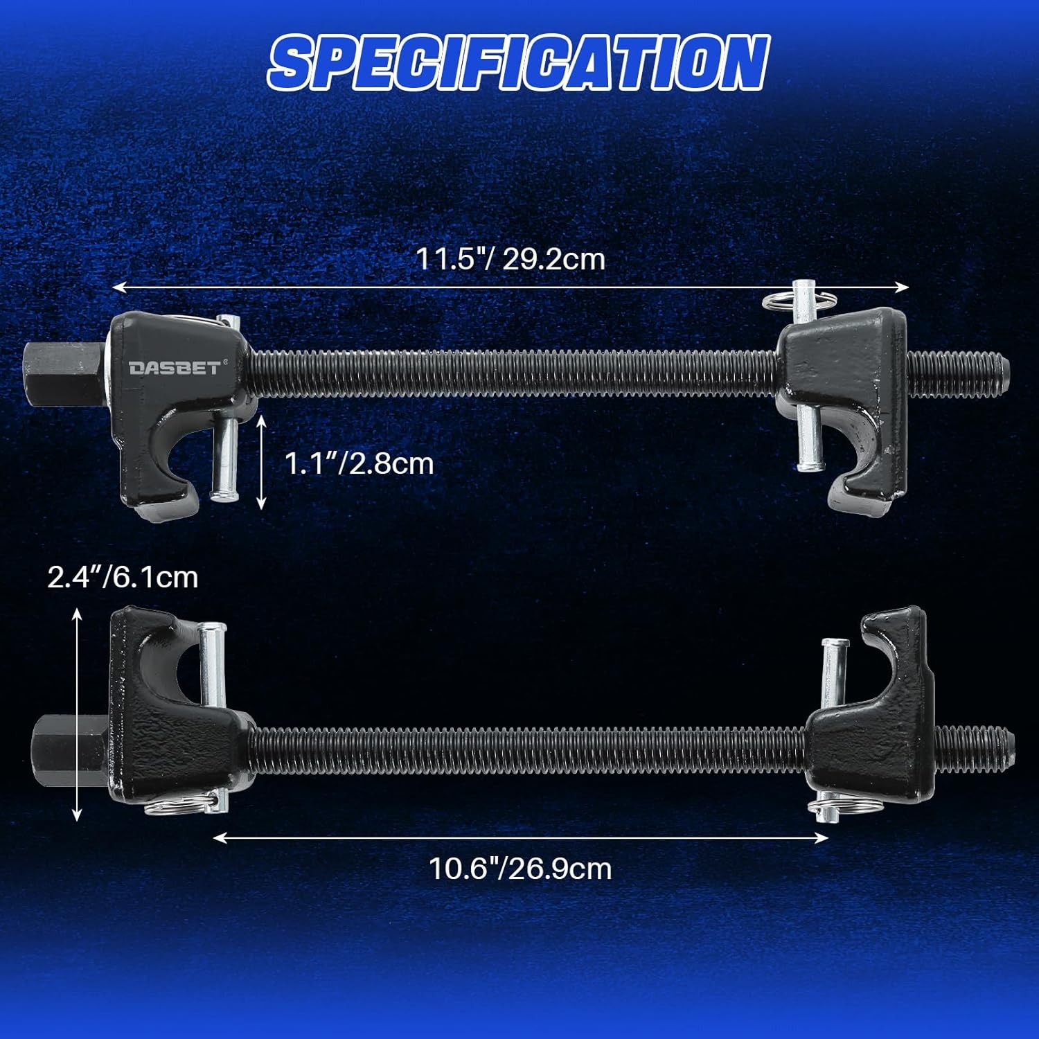 Macpherson Strut Spring Compressor Tool Kit 2PCS Coil Spring Compressor with Det