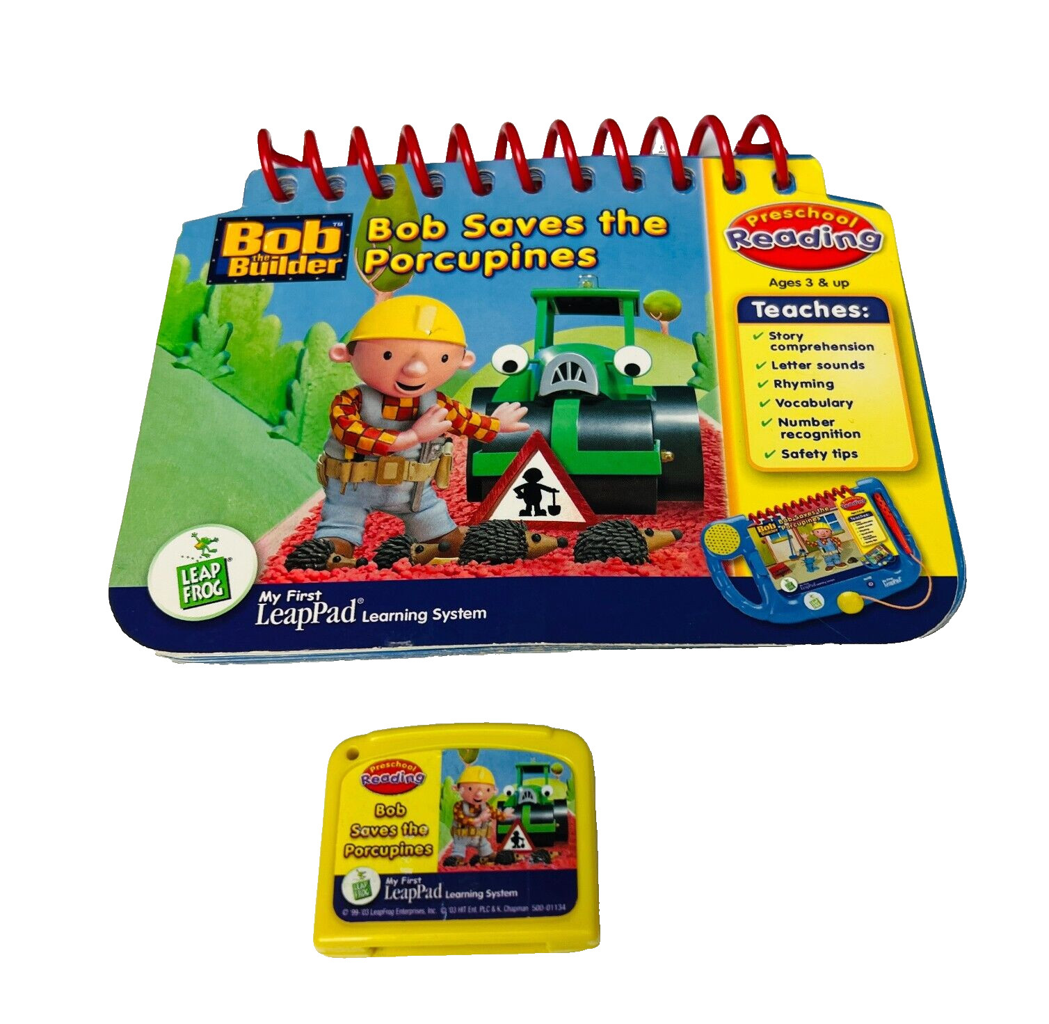 My First LeapPad Bob Saves Porcupines Interactive Reading Book and Cartridge