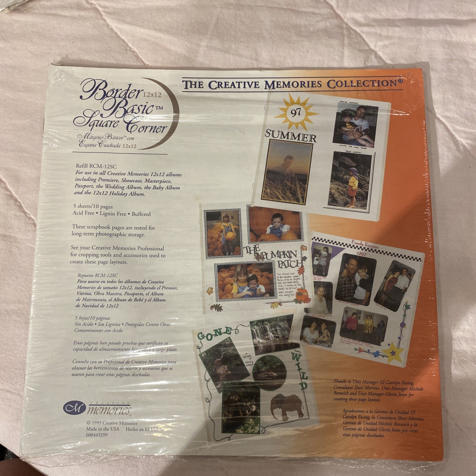 NEW Creative Memories Collection Border Basic Square Corner 12 x 12