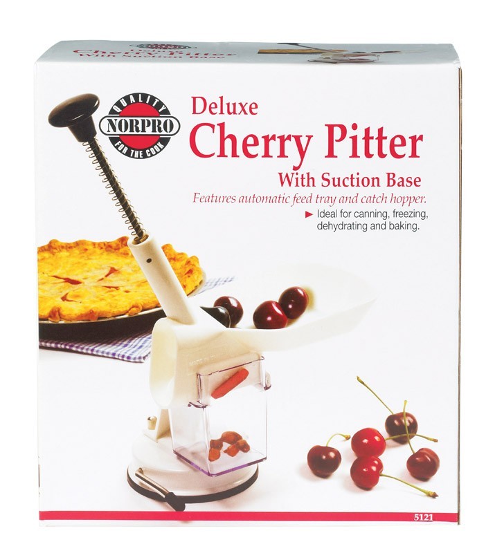 Norpro Nordic White ABS/Stainless Steel Deluxe Cherry Pitter 6194286