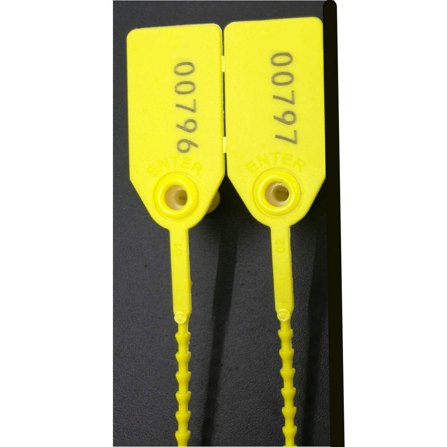250mm Pull-Tite Plastic Security Seals Shipping Tags Disposable Signage Numbe...