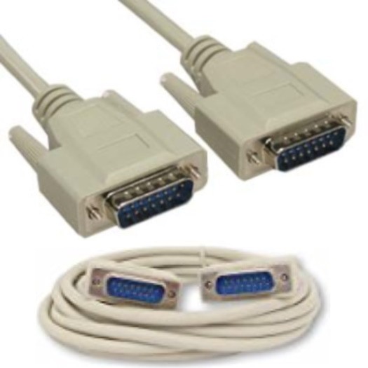 10ft APPLE/MAC IIGS DB15 pin color monitor/video/display Male~M Cable/Cord/Wire