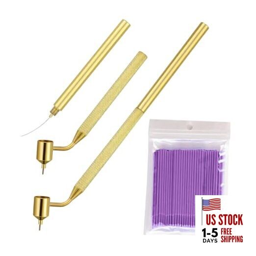 100PCS 0.5 mm Touch Up Paint Brushes, Fine Line Fluid Writer Paint Applicator
