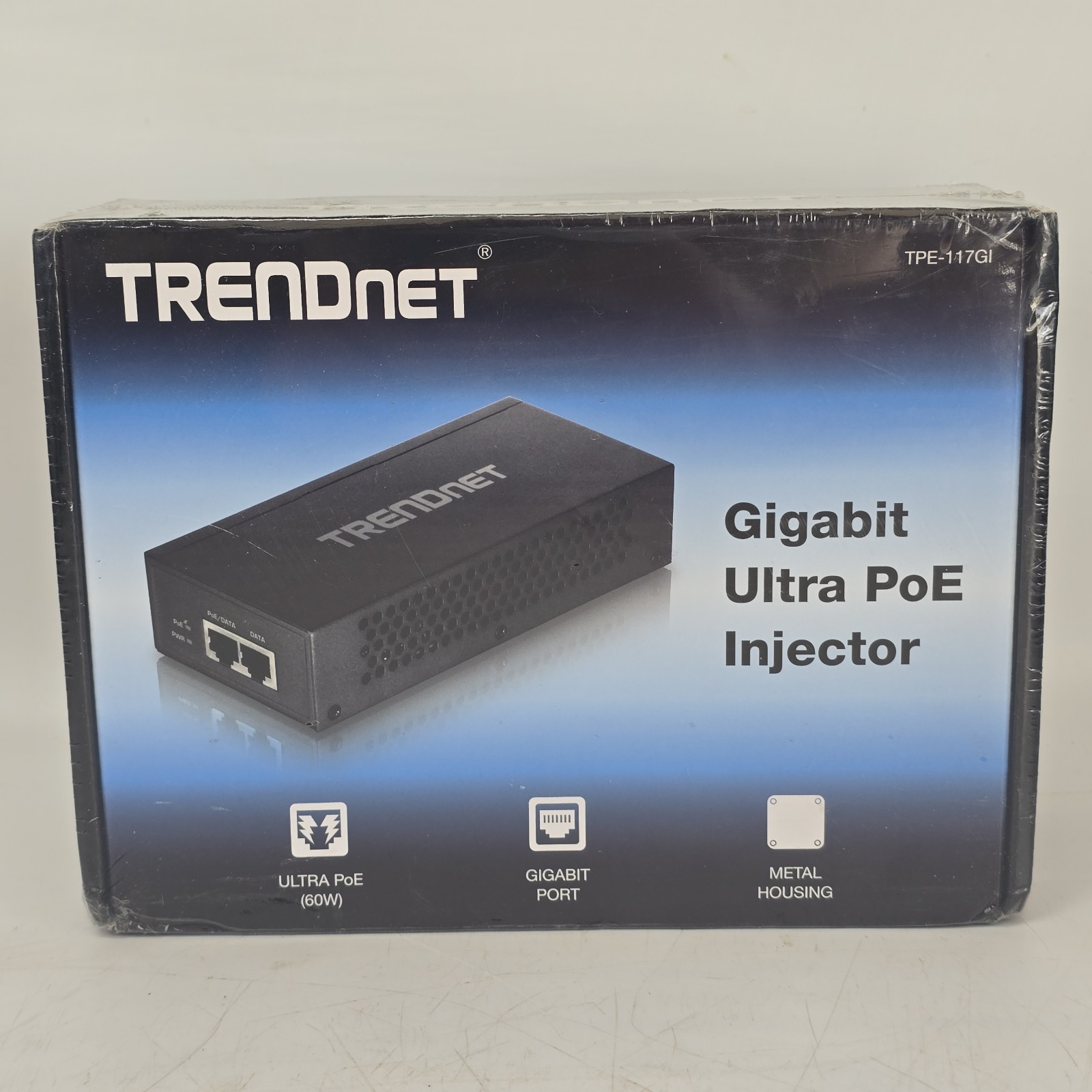 TRENDnet TPE-117GI Gigabit Ultra PoE+ Injector 60W New