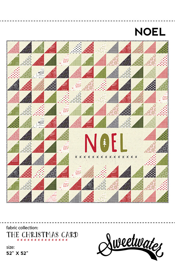 Quilt Pattern NOEL Moda SWEETWATER Layer Cake Friendly CHRISTMAS CARD