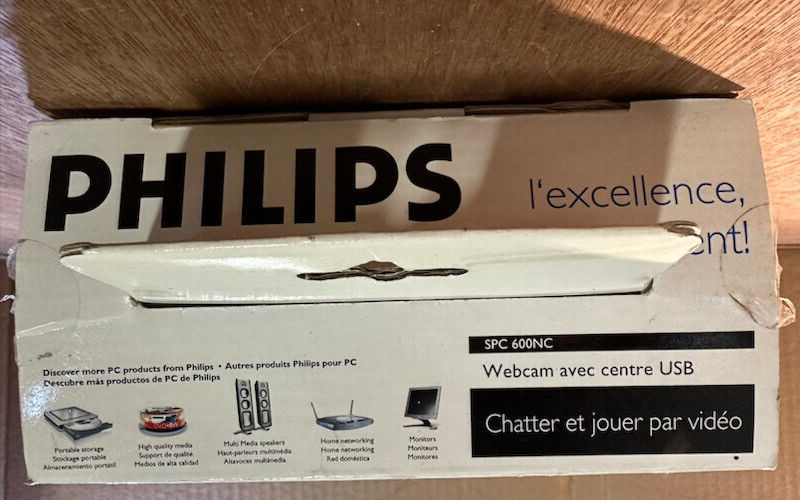 Philips Web Cam Camera Video Chatting Gaming SPC600NC