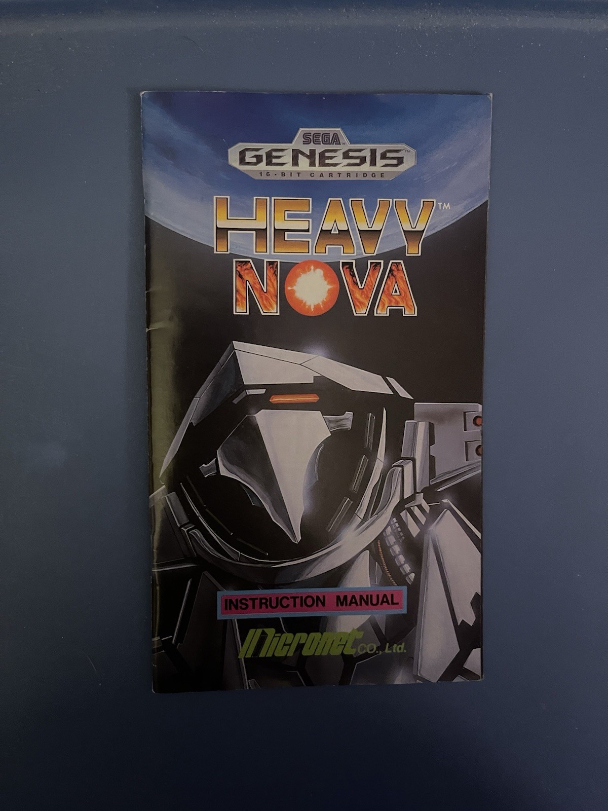 Heavy Nova Sega Genesis Manual Only Original Authentic Very Good Condition