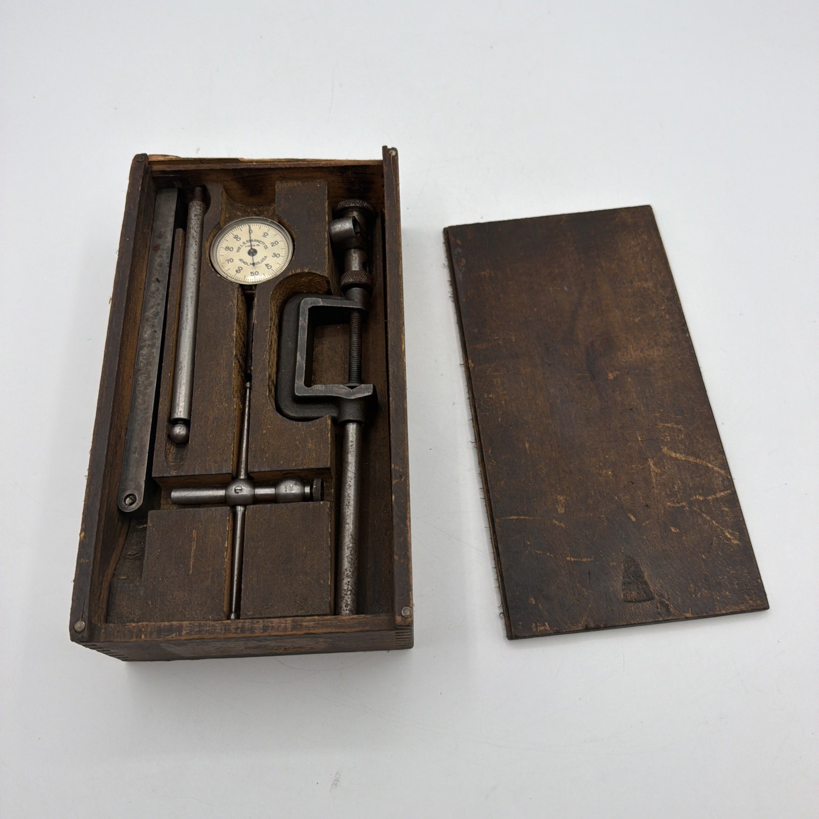 Starrett 196 Dial Test Indicator Set .001”  w/ Wood Box Machinist USA