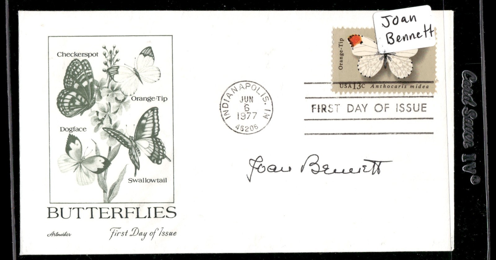 Joan Bennett Signed 1st Day Cover AUTO -Over 1000 First Day  Auto's 4 sale