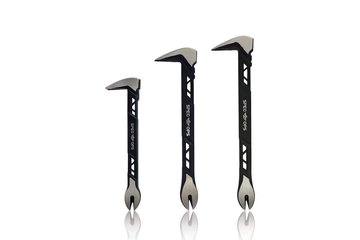 3 PCS Nail Puller Cats Paw Pry Bar HighCarbon Steel Set Fits 8/10/11 Inch