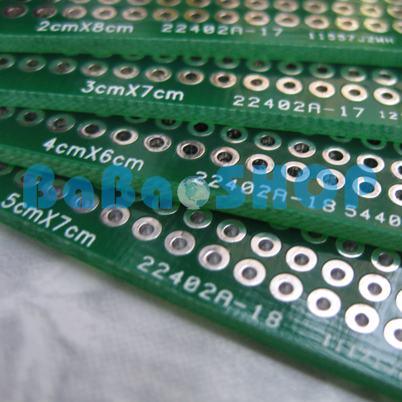 8pcs DIY Double Side Prototype PCB Tinned Universal Board 30mm x 70mm 3x7 FR4