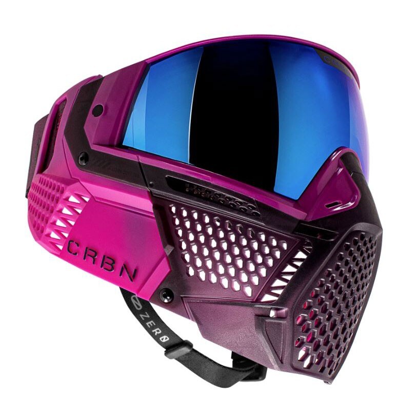 CRBN Carbon Paintball Zero Pro Series Goggle Mask - More Coverage - Violet