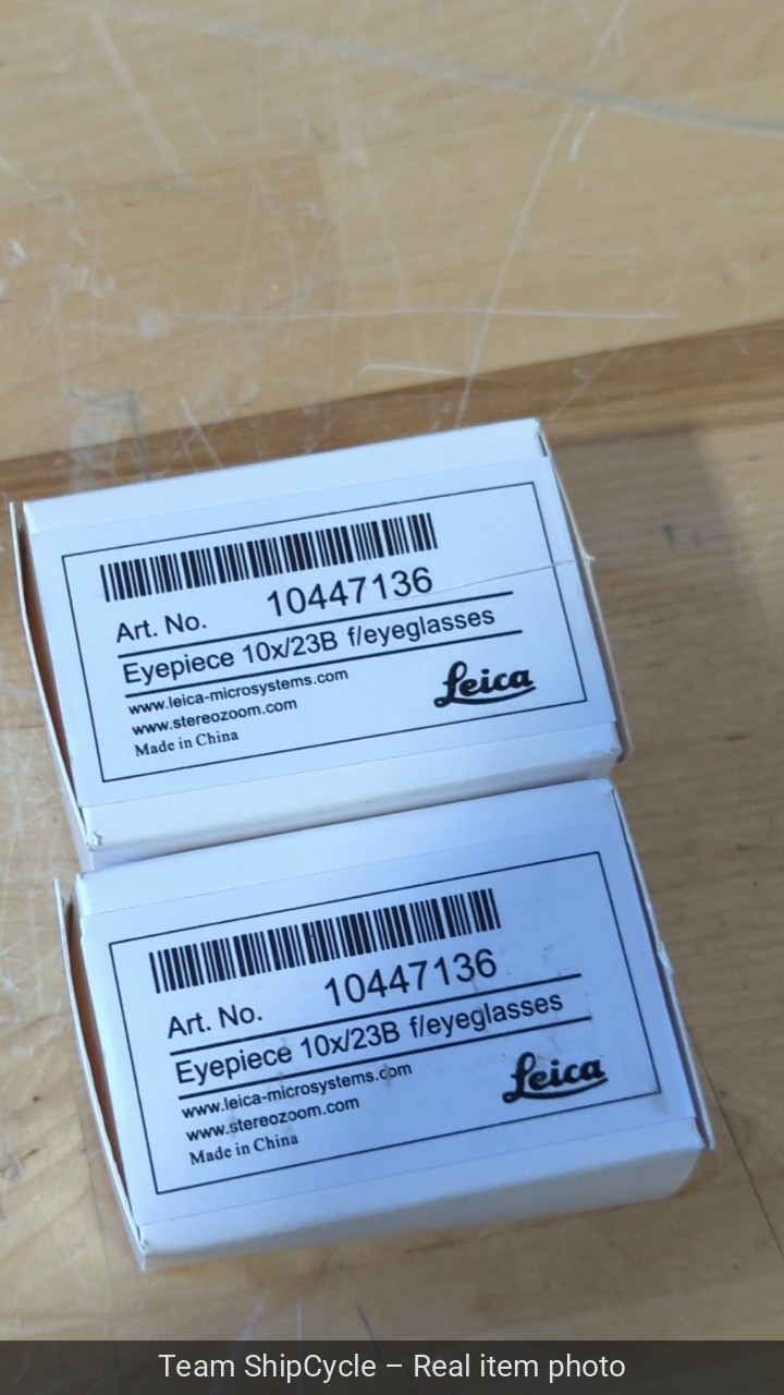 PAIR Leica Microscope Eyepiece 10x23B 10447136 INBOX G2U