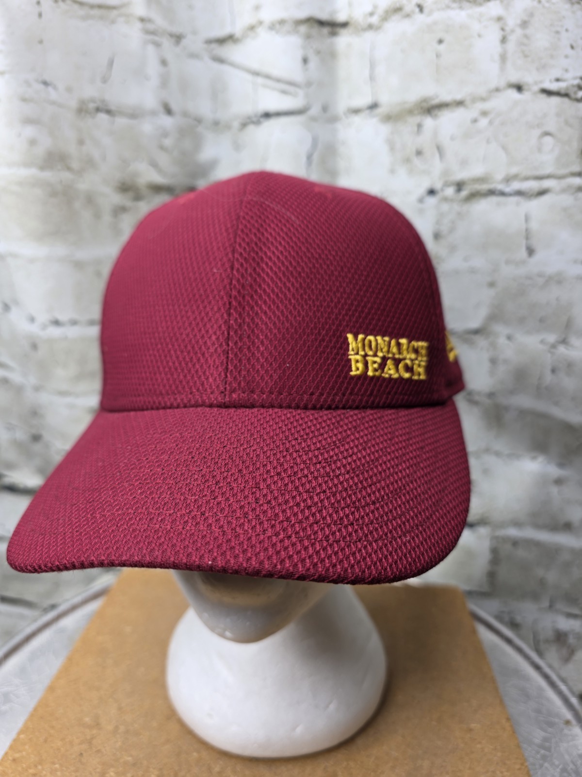 Monarch Beach Golf Hat Cap by New Era Adjustable Snapback  Polyester Red