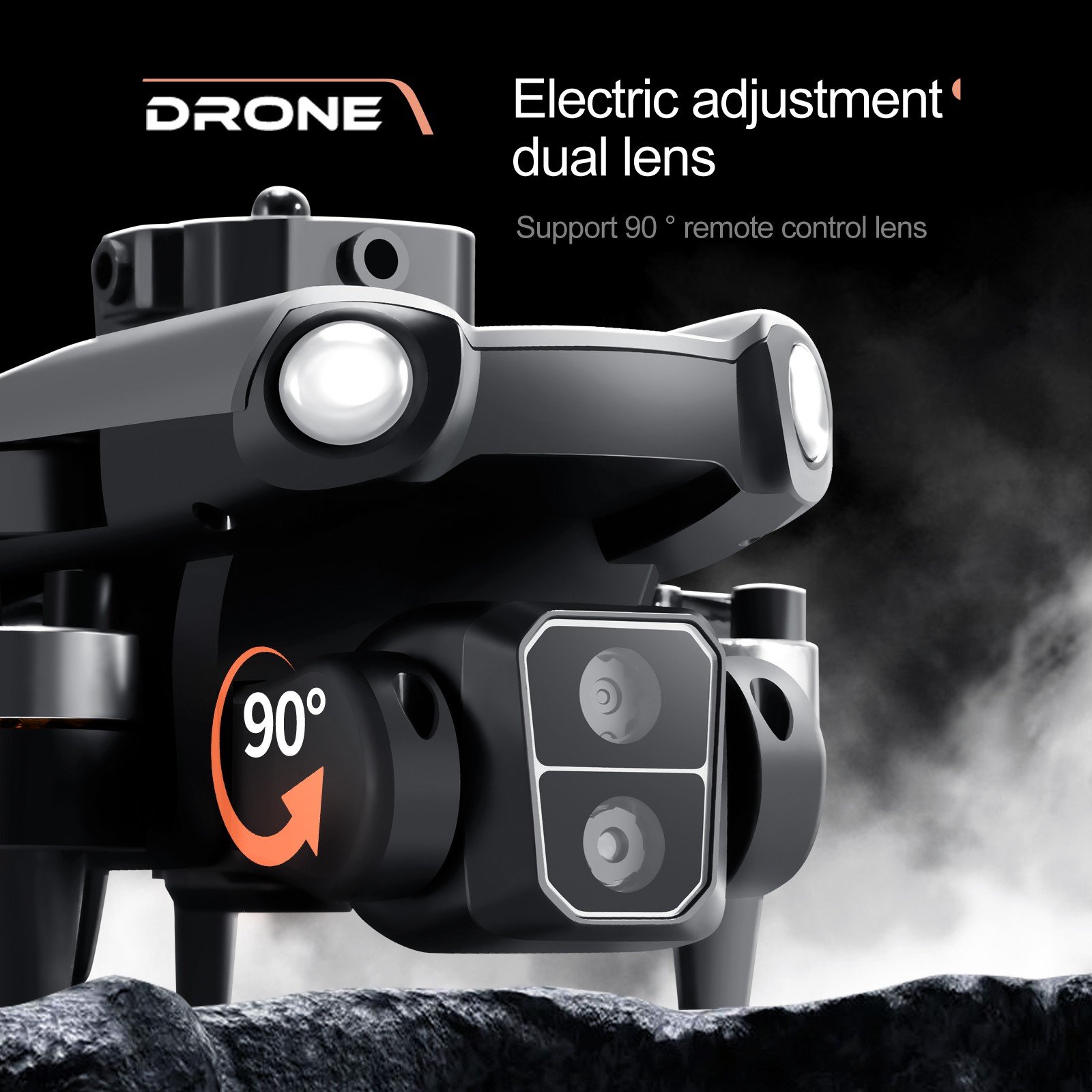 S119 Drone Brushless Foldable Obstacle Avoidance Drone FPV With 2 Battery | NE