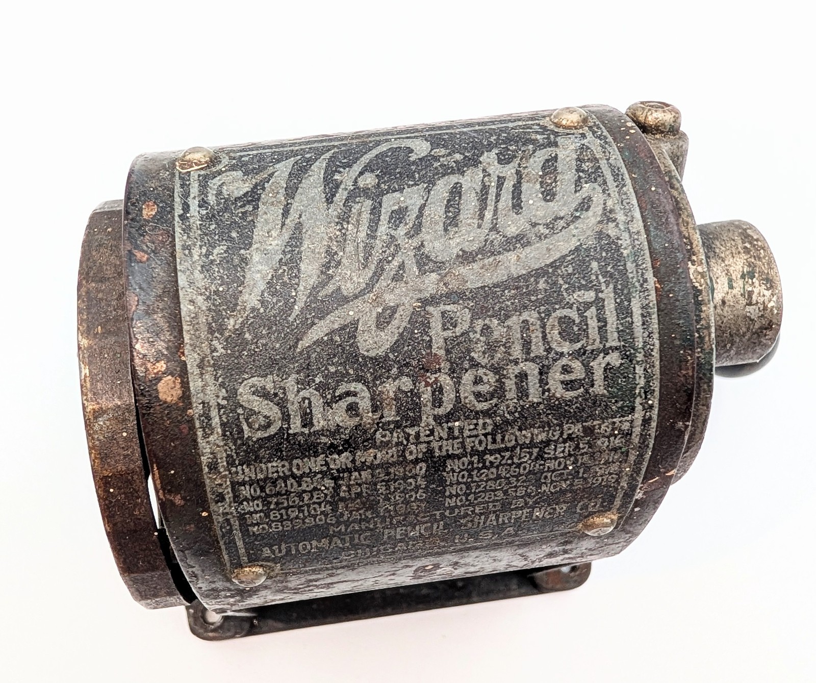 Vintage Wizard Automatic Pencil Sharpener Early 1900's Wall or Desk Mount