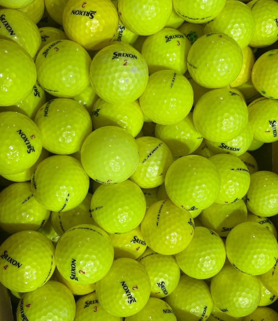 Srixon Z-Star XV Yellow AAAA Near Mint 50 Used Golf Balls 4A