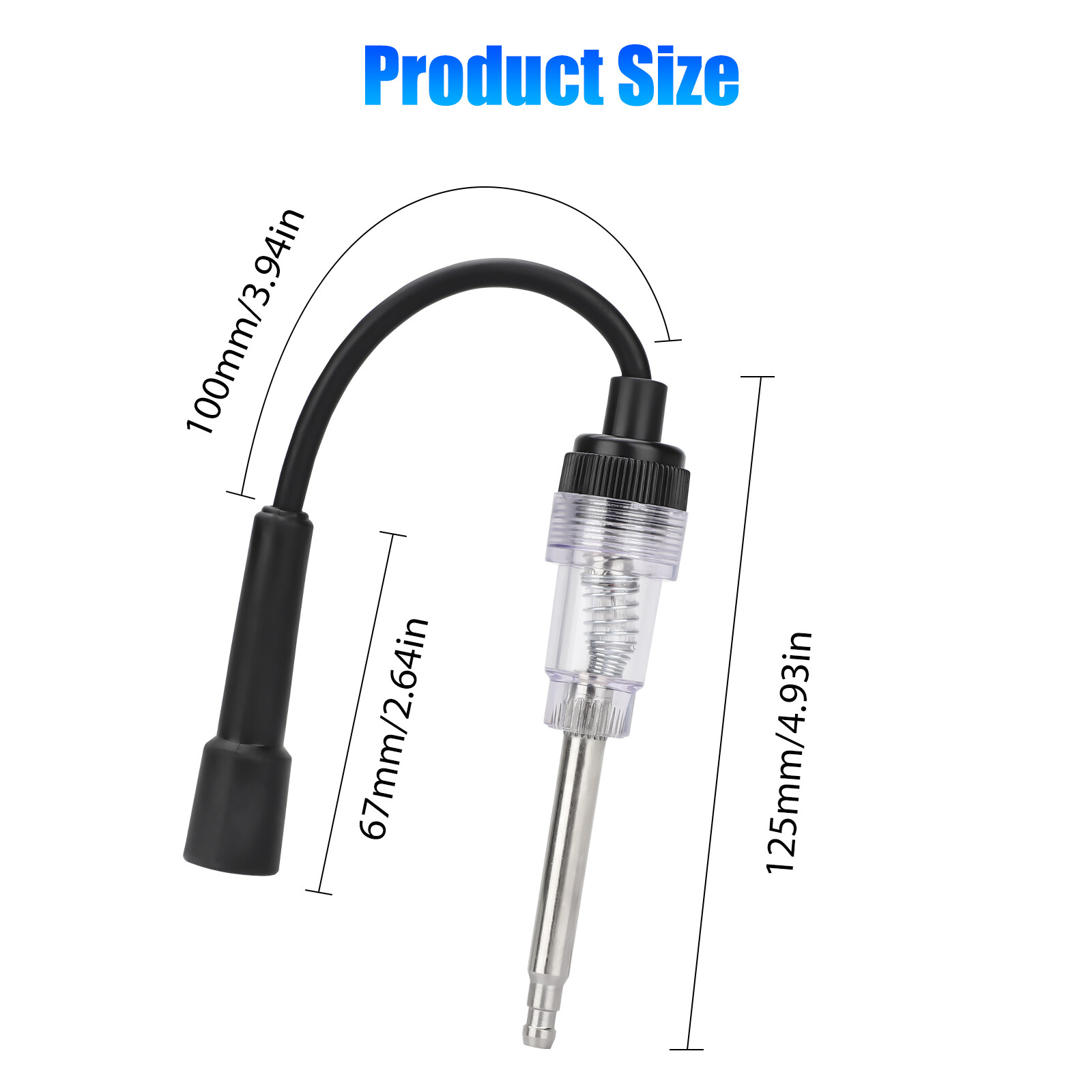 Spark Plug Tester Ignition System Coil Engine Auto In Line Diagnostic Test Tools