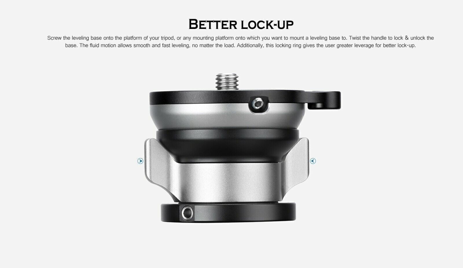 Leofoto LB-65 65mm Leveling Base with Butterfly Handle