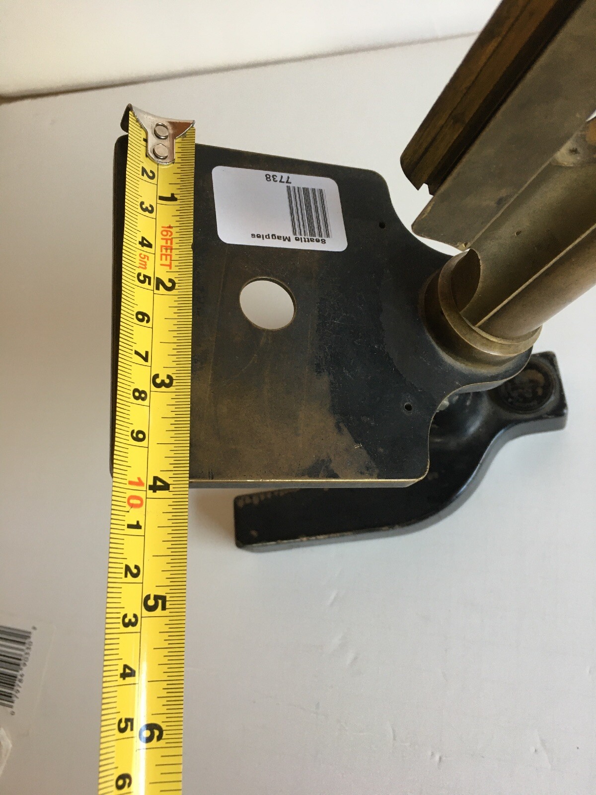 Vintage Bausch and Lomb microscope brass base - 62381