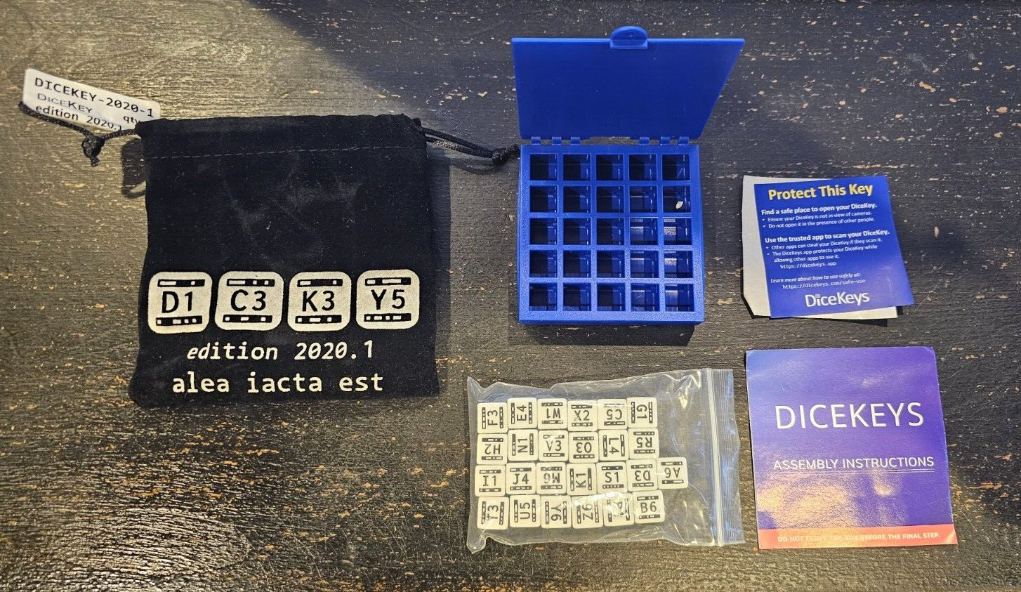 DiceKeys by Crowd Supply & SoloTap USB-C FIDO2 Security Key | 196-Bit 2FA NEW