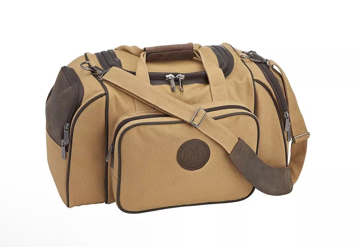 Flight Outfitters Bush Pilot 3.5lbs Canvas w/ Leather Accents Bag Bushpilotbag