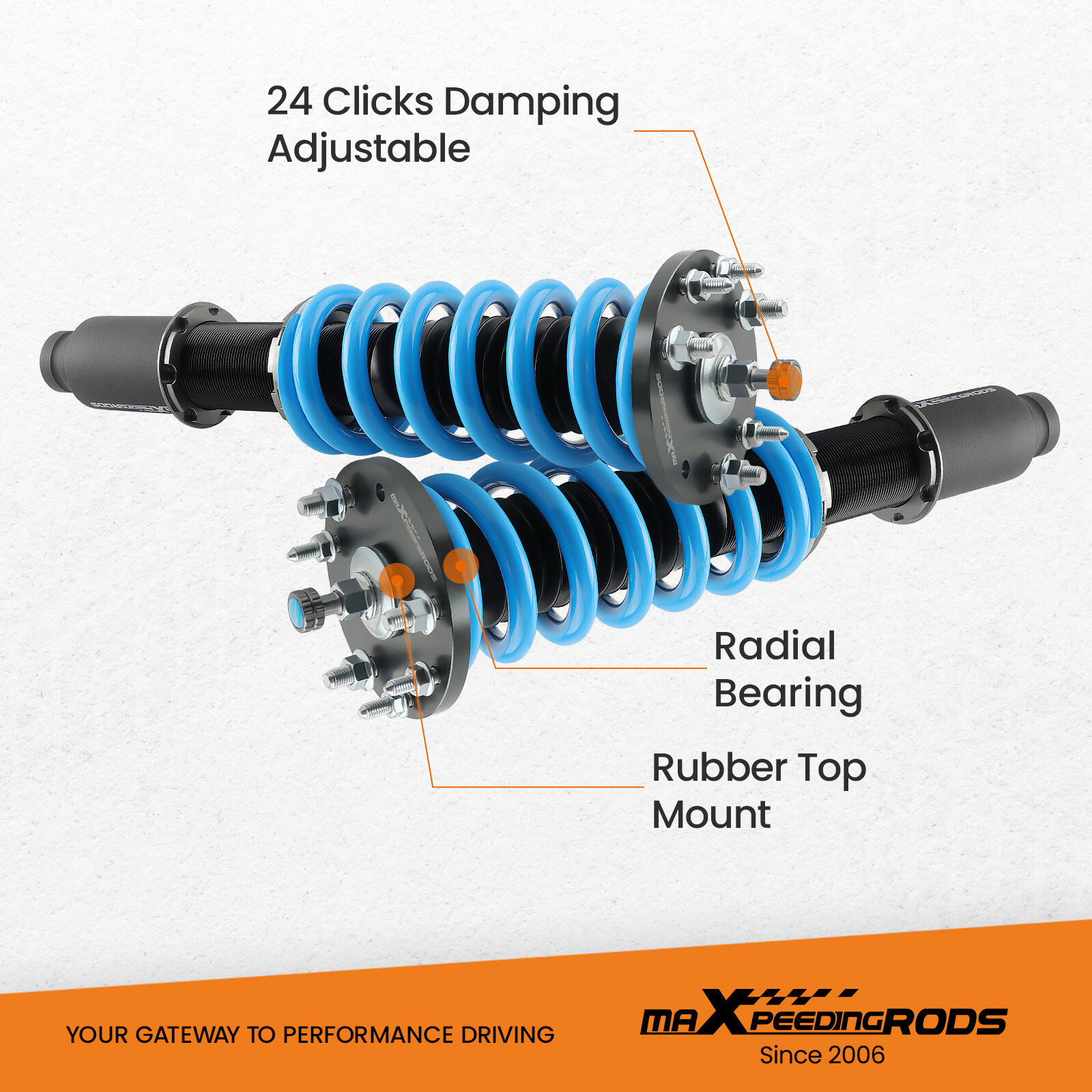 MaXpeedingrods Coilovers Lowering Kit For Honda Accord 2008-12 Acura TSX 09-14
