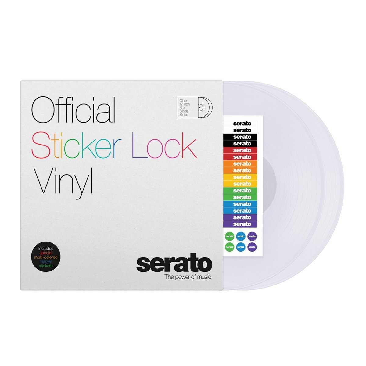 Serato DJ SCV-PS-SL-BM Sticker Lock 12" Control Vinyl pressing pair