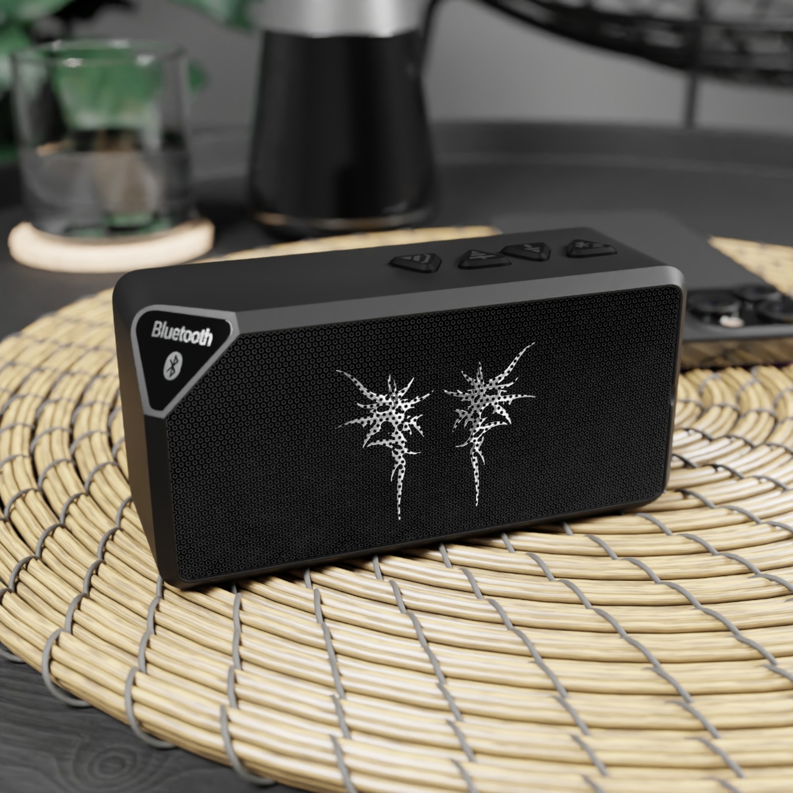 Bluetooth Speaker — Grunge Lightning Bolt Design