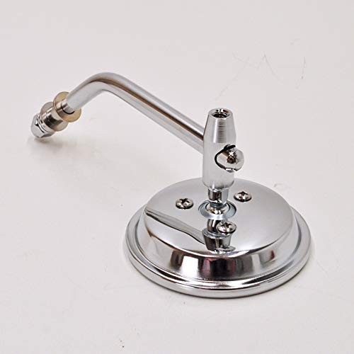Chrome Early Style 3" Round Mirror for LEFT or RIGHT Side WITH Adjustable Arm