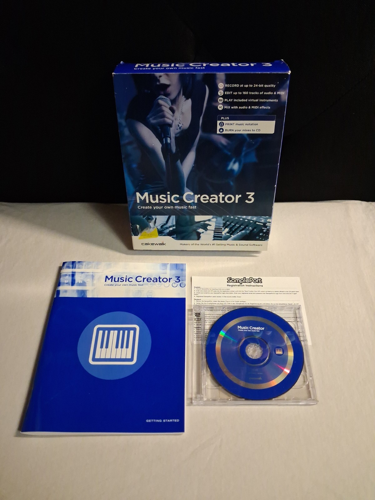 Cakewalk Music Creator 3 (PC, 2006) CIB Complete w/Manual