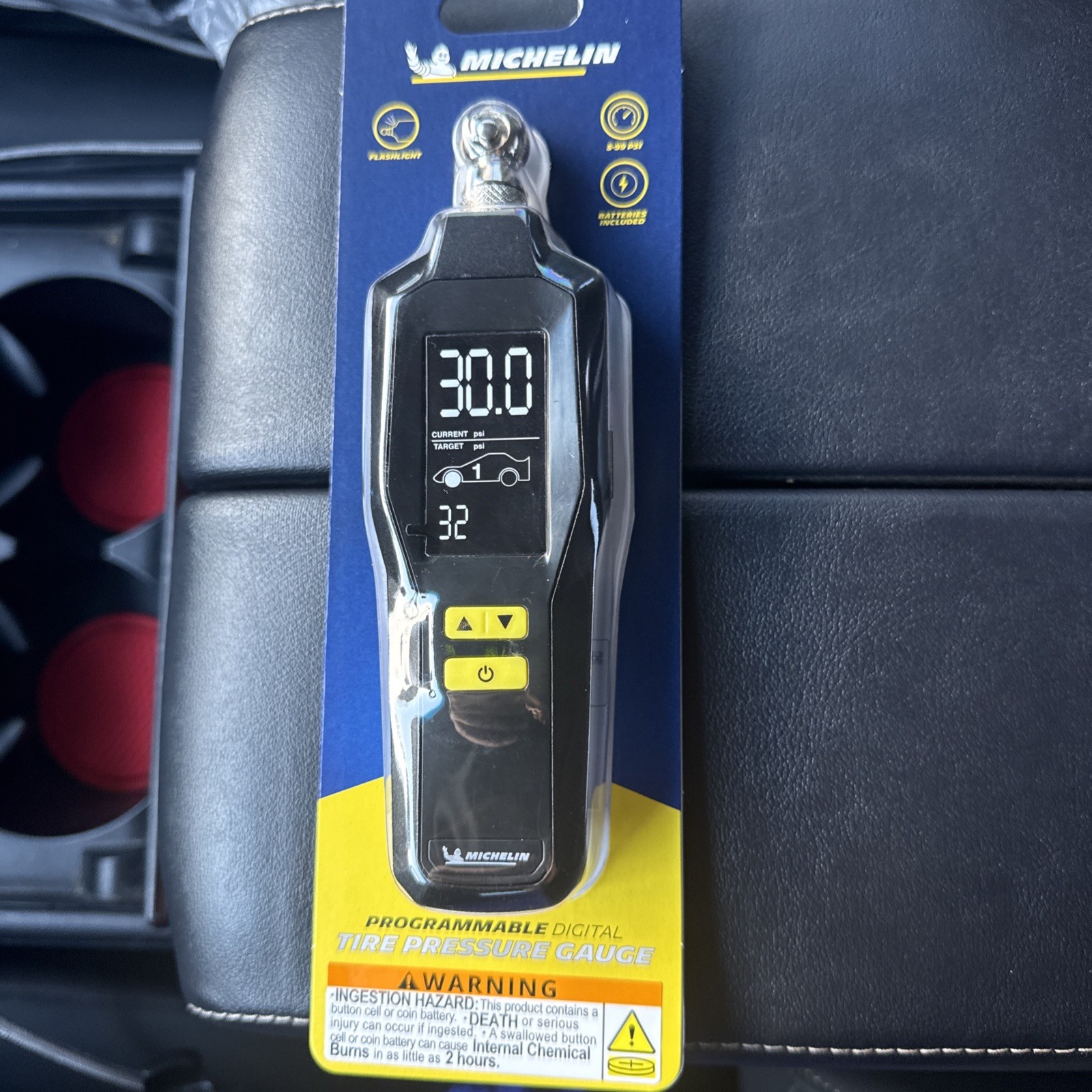 Michelin Programmable Digital Tire Pressure Gauge ~ 1 Pack