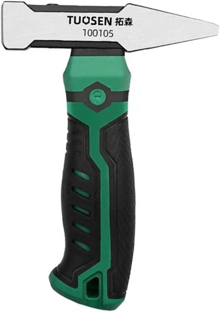 BUSKPOK Engineers Hammer, Steel Metal Cross Peen Hammer with Short Handle, Small