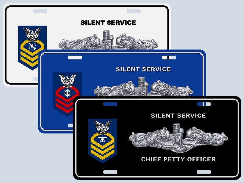 Submarine Rank / Rating License Plate: E-7  Chief Petty Officer Your Rank / Rate