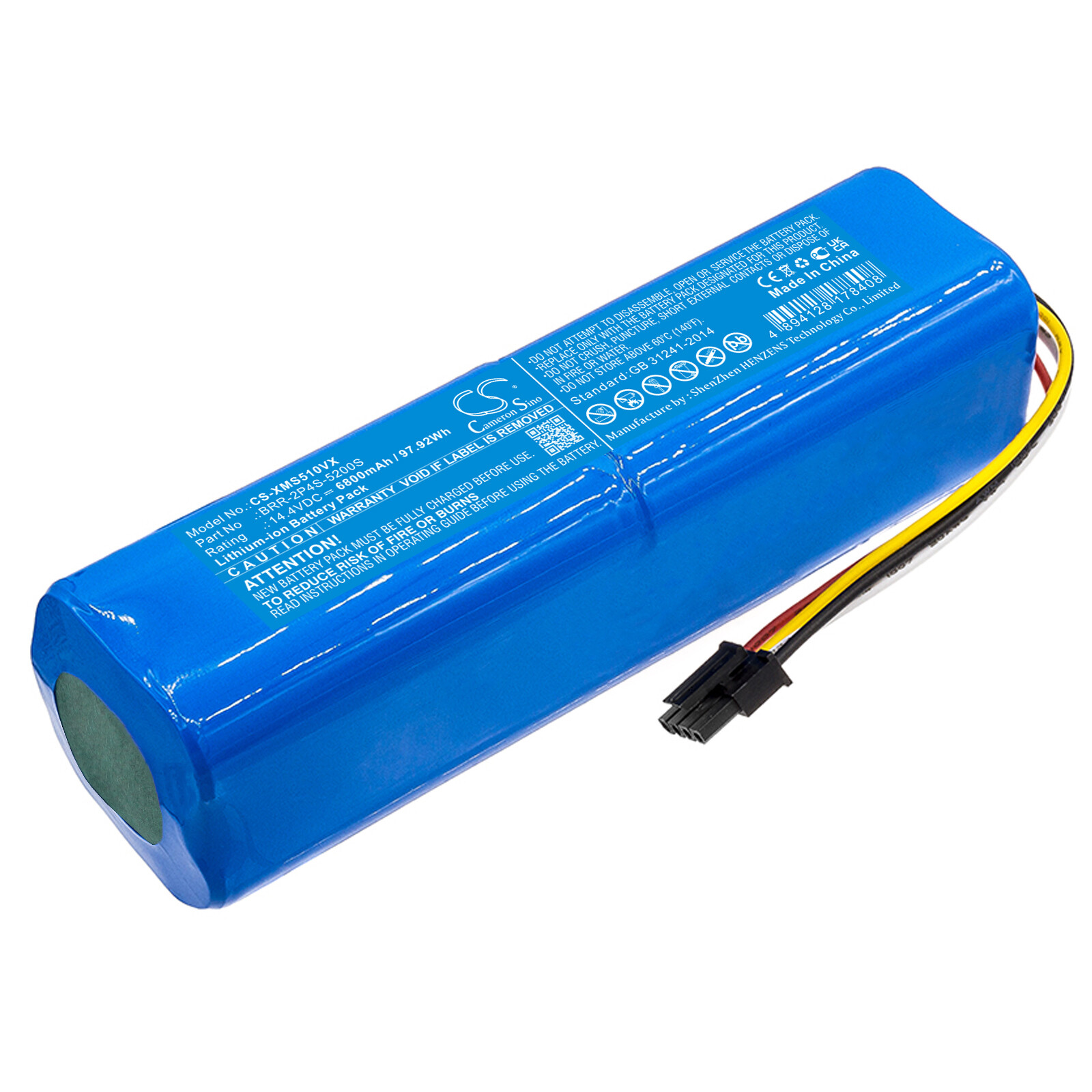 Battery for Dreame D10,D10 Plus,D10s,D9,D9 Max,D9 Pro,F9,L10,W10,P2008-4S2P-MMBK