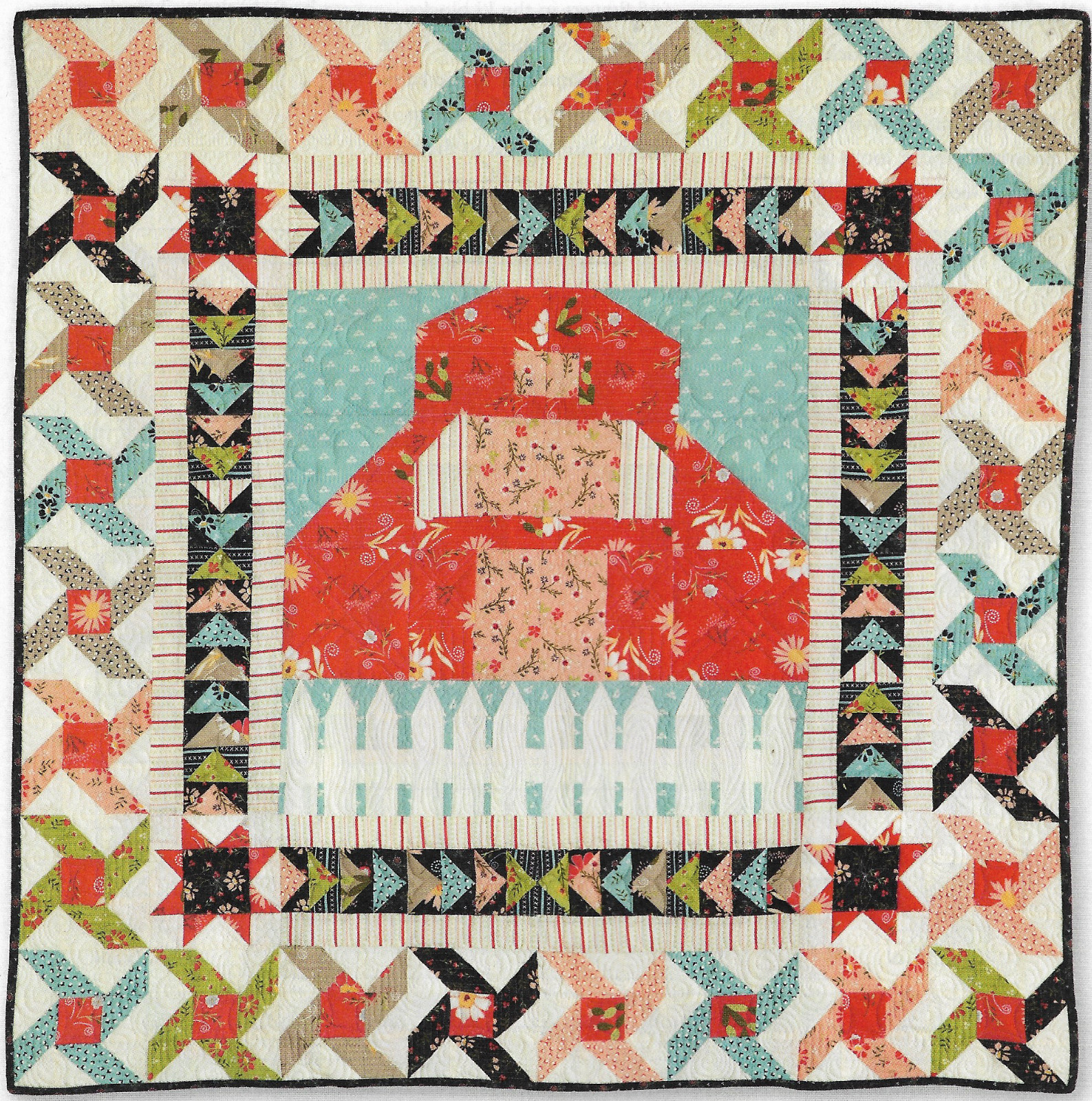 Farmhouse Traditions Wall or Lap Quilt quilting pattern instructions