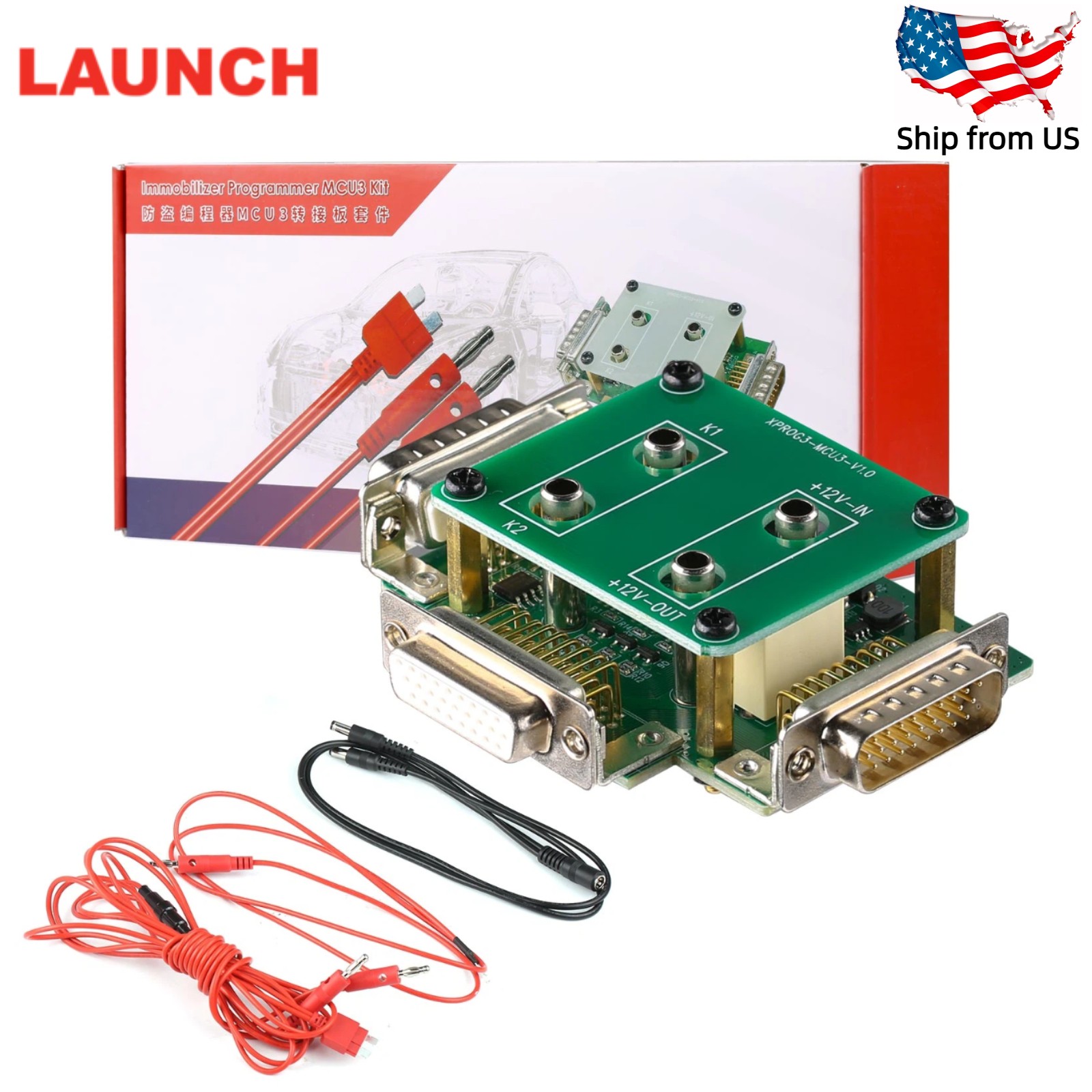 Launch X431 MCU3 Adapter for X-PROG3 IMMO key Prog/rammer MCU3 Adapter Board Kit
