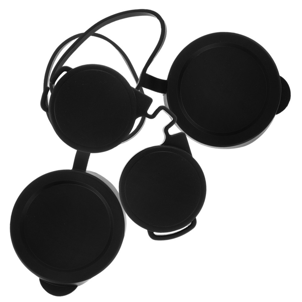 3Pcs Compact Binocular Rubber Lens Covers with Durable Waterproof Protection