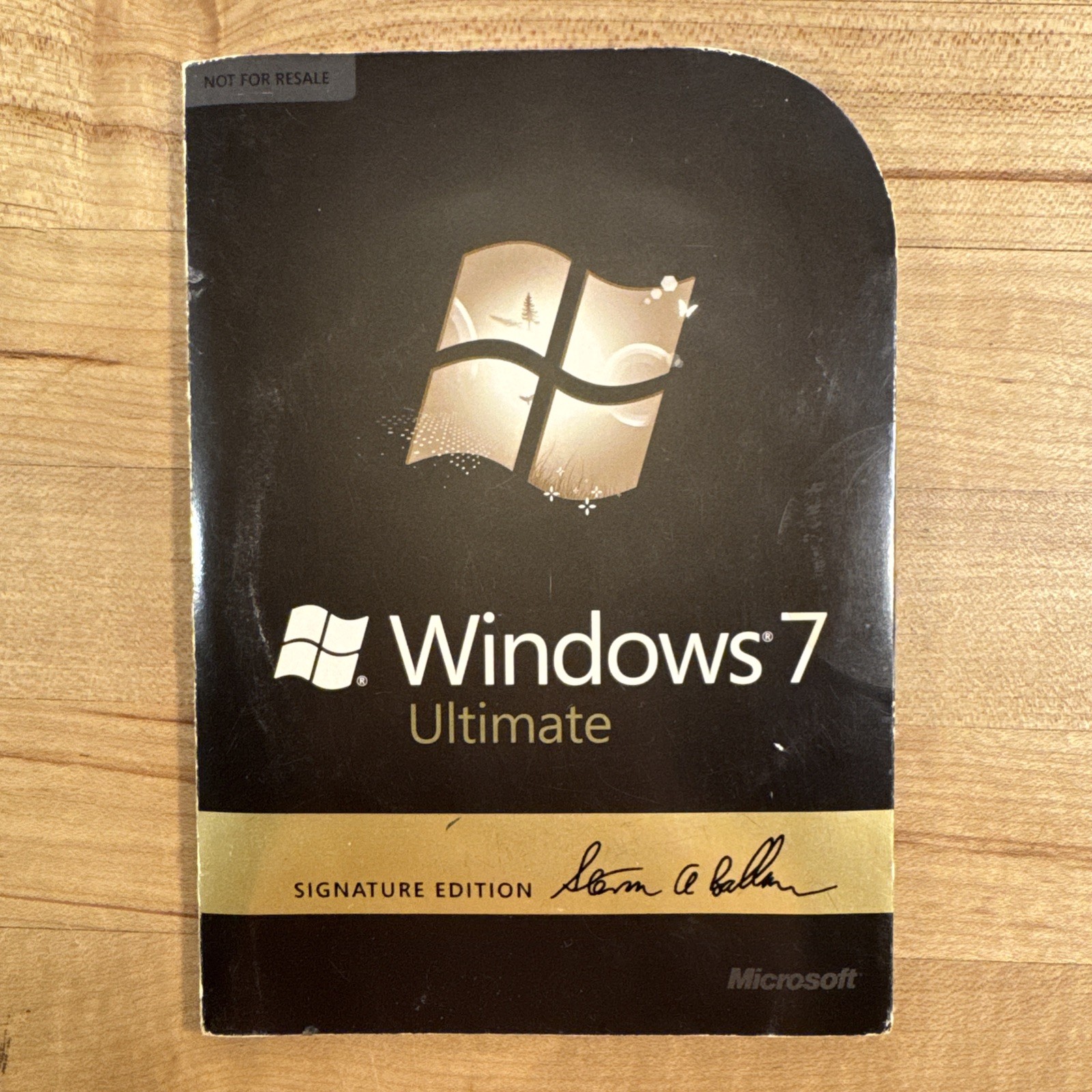 RARE SIGNED Microsoft Windows 7 Ultimate SIGNATURE EDITION 64 Bit —32 Bit DVDs