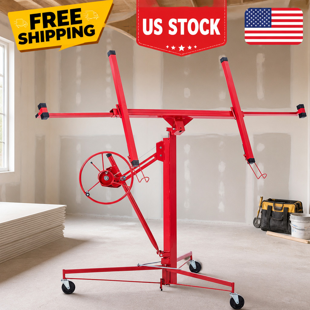 Drywall Lift 6FT, Drywall Jack Lift for Ceiling, 360° Adjustable Drywall Panel 1